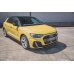 Накладка сплиттер на передний бампер Вариант3 на Audi A1 GB S-Line